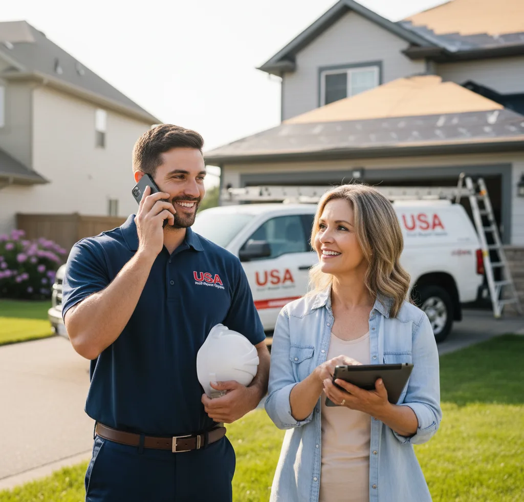 USA Roof Repair Experts customer support in Cloquet